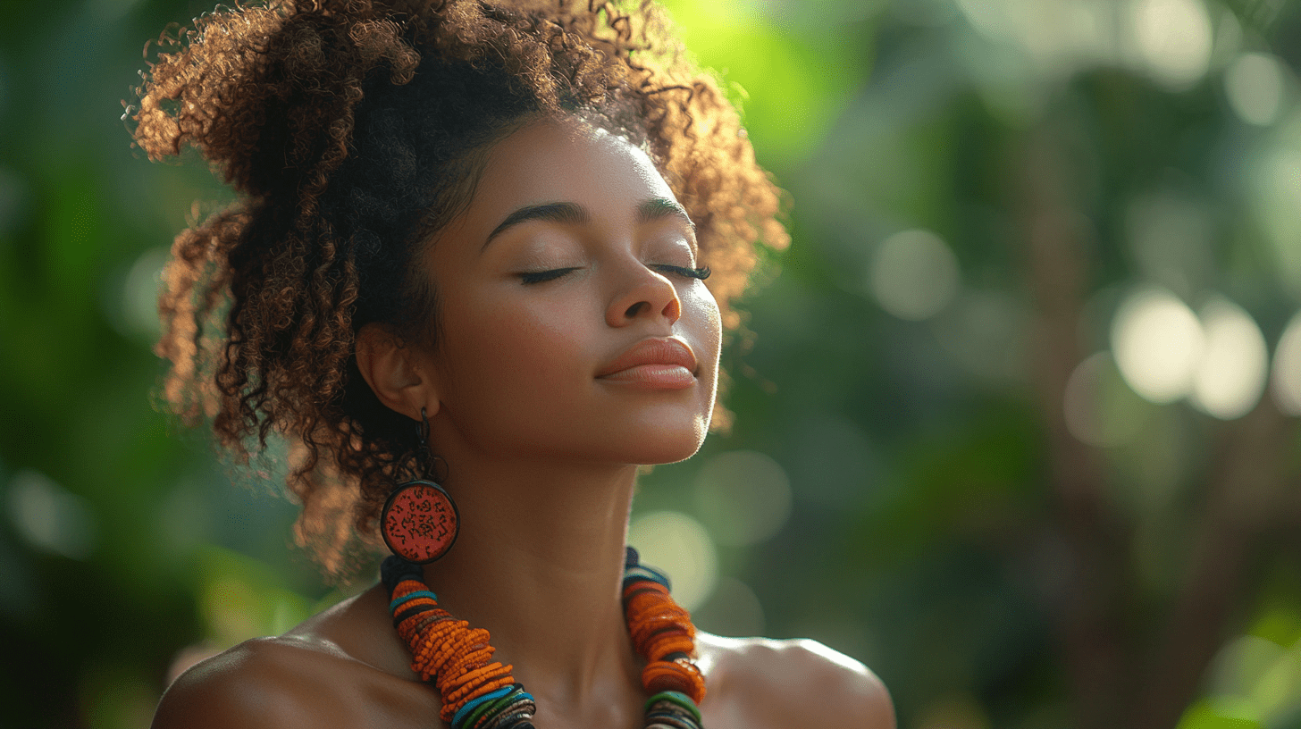 Young Woman in Yoga Pose